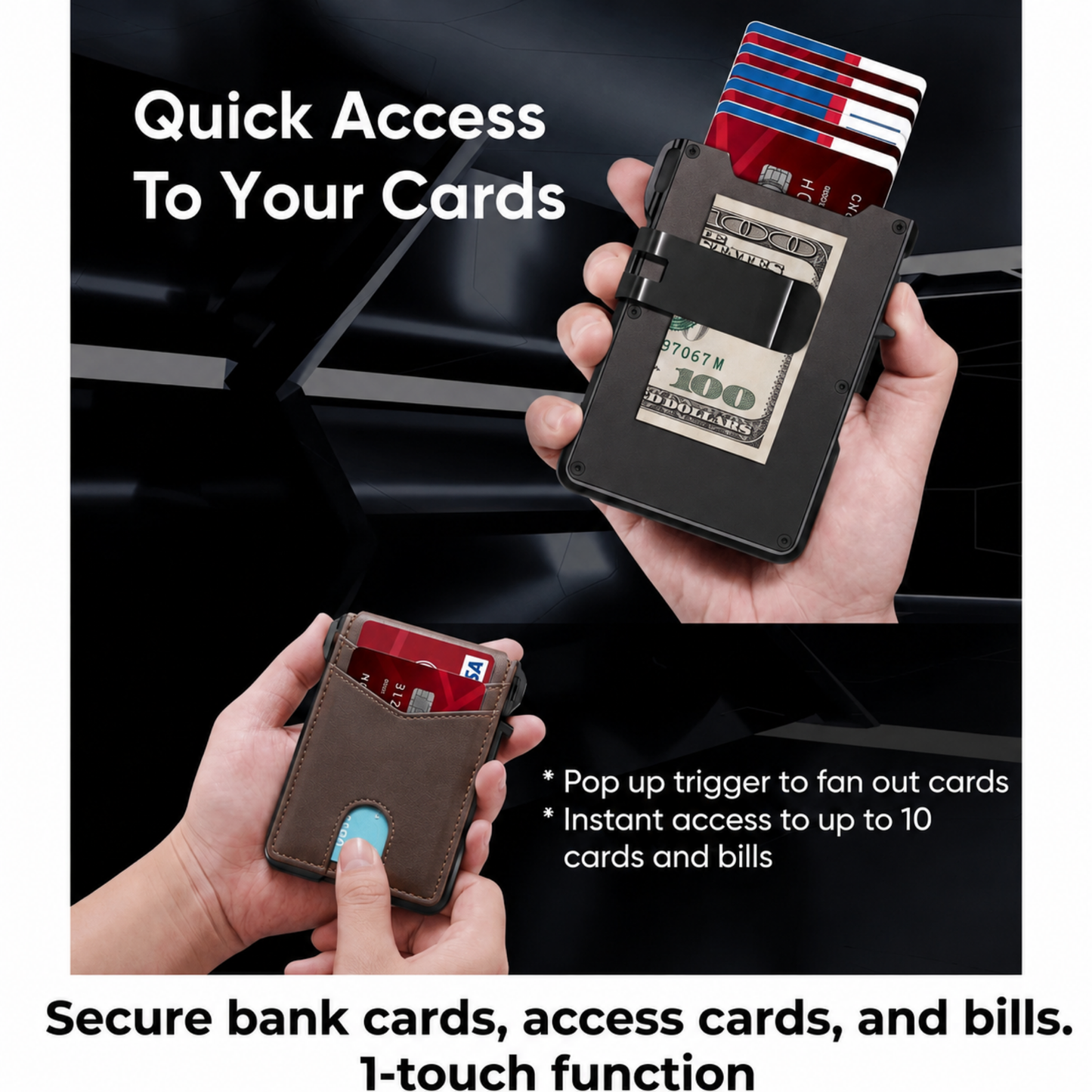 Goviora® Minimalist Wallet - Maximum Capacity. Minimal Footprint.