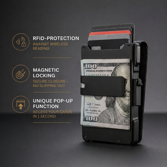 Goviora® Minimalist Wallet - Maximum Capacity. Minimal Footprint.
